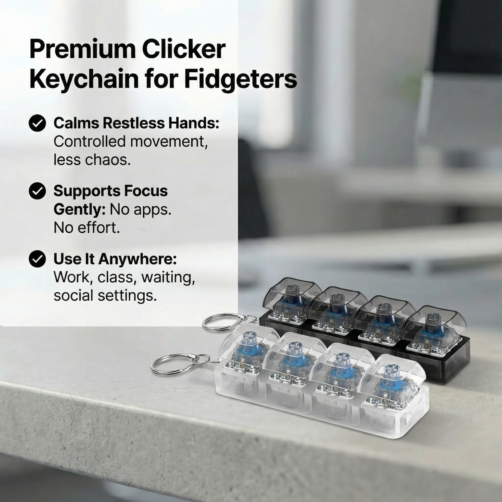 Zenkeys™ Focus Click Keychain